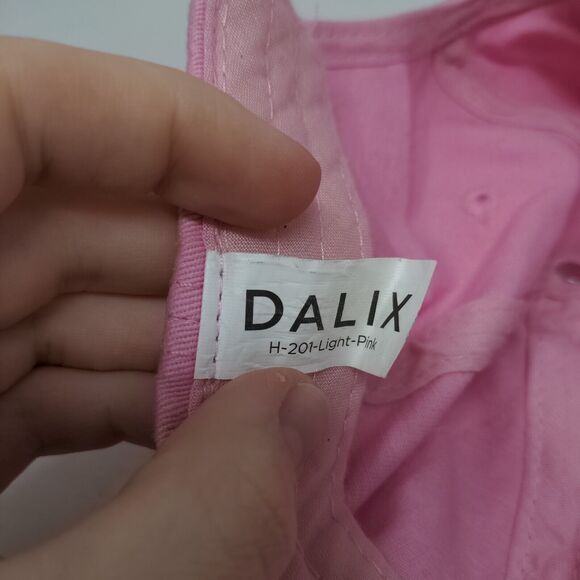 Pineapple Slideback Hat Pink One Size Embroidered Adjustable Dalix - Picture 7 of 8